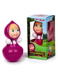 Игрушка-неваляшка "Маша и медведь", 18 см
