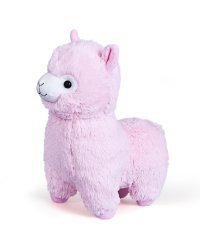 Мягкая игрушка "Альпака", 25 см, розовая