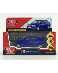Машина инерционная "Renault Logan", 12 см (цвет: синий)