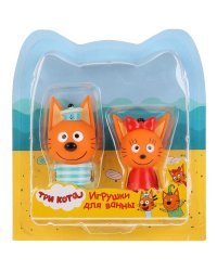 Набор из 2-х игрушек для ванны "Три кота. Коржик и Карамелька"
