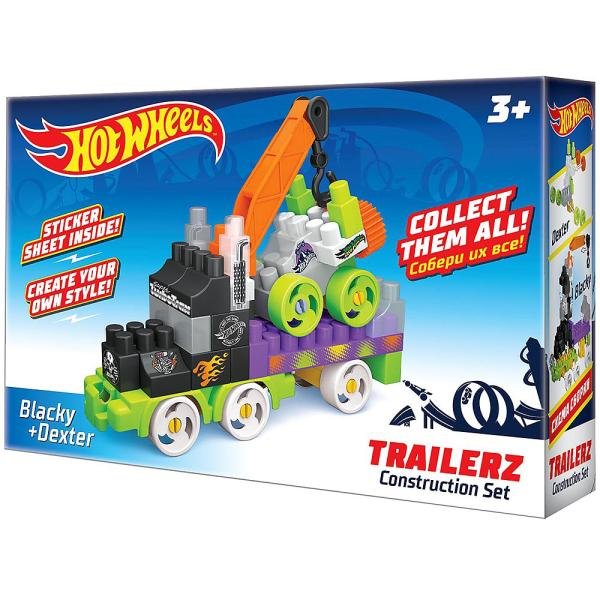 Машинка конструктор Hot wheels "Blacky и Dexter"