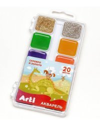 Акварель медовая "Сказочный мир", 20 цветов