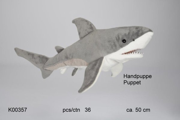 Игрушка мягконабивная на руку "Акула", 50 см