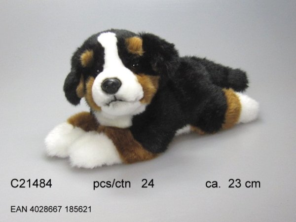 Игрушка мягконабивная "Бернский зенненхунд лежащий", 23 см