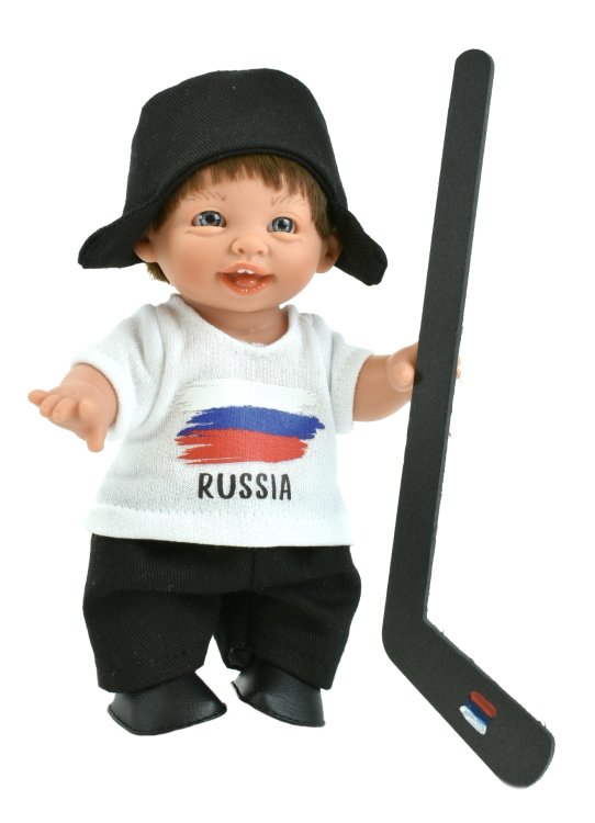 Обложка книги «Пупс "Хоккеист", 18 см»