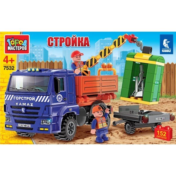 Конструктор "Камаз с манипулятором", 152 детали