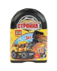 Конструктор "Экскаватор", 69 деталей