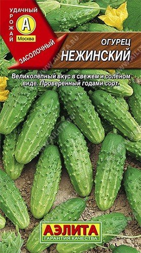 Обложка книги «Семена. Огурец "Нежинский", пчелоопыляемый (20 штук)»