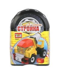 Конструктор "Бетономешалка", 29 деталей