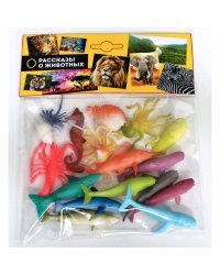 Набор игрушек "Морские обитатели", 5 см