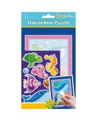 Наклейки Puzzle + раскраска №1
