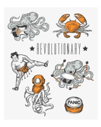 Татуировки переводные "Revolutionary"