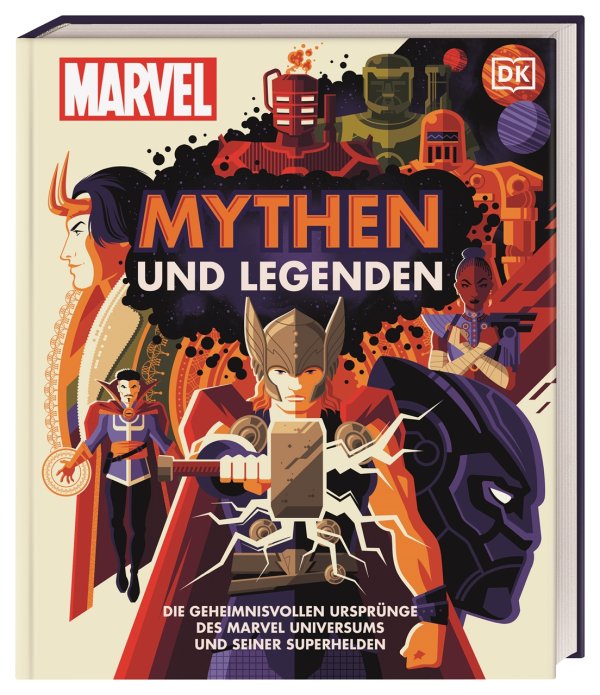 Обложка книги «MARVEL Mythen und Legenden» — James Hill, ISBN 9783831041961