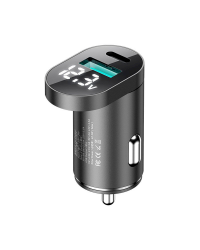 Joyroom C-A17 fast car charger USB / USB Type C 42,5W Quick Charge, Power Delivery, AFC, SCP silver