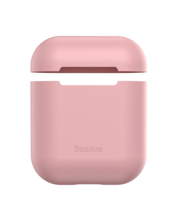 Baseus Ultrathin Series Силиконовый чехол для наушников Apple Airpods 1 / 2 Розовый