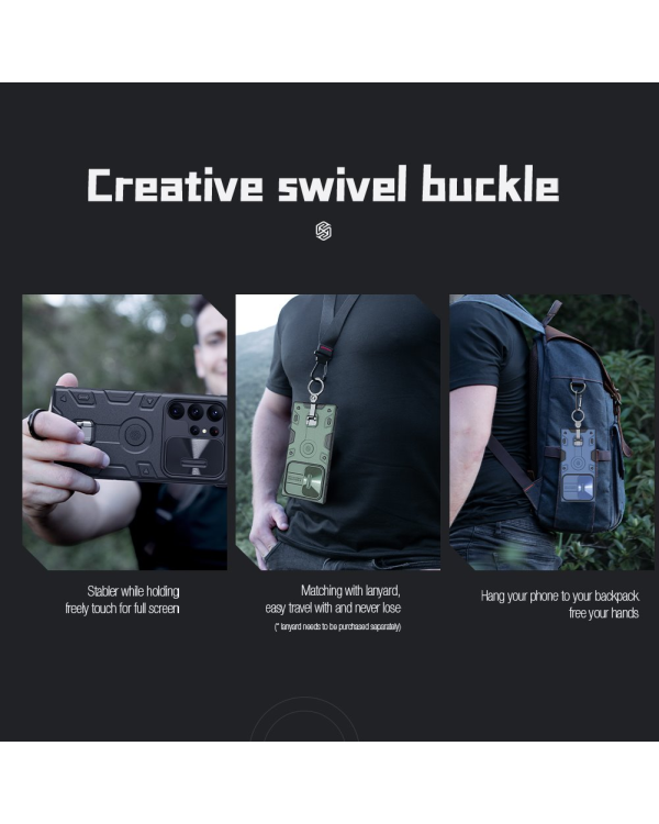 Дополнительное изображение книги «Nillkin CamShield Armor PRO Hard Case for Samsung Galaxy S23 Ultra Black»