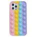 Fusion Pop it силиконовый чехол для Samsung A125 Galaxy A12 желтый - синий - фиолетовый