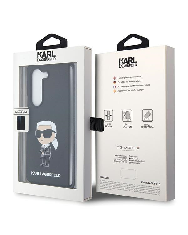 Дополнительное изображение книги «Karl Lagerfeld KLHCZFD5SNIKBCK Z Fold5 hardcase czarny|black Silicone Ikonik»