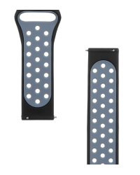 Tactical 700 Double Silicone Band 20mm Black/Grey
