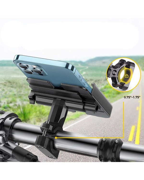 Wozinsky Metal Bike Smartphone Handlebar Mount Black (WBHBK3)