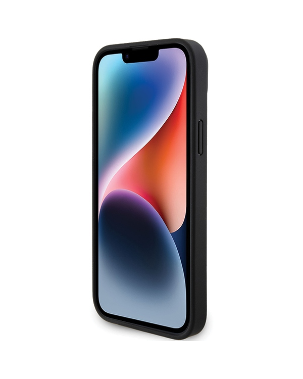 BMW BMHCP15S23PUPVK iPhone 15 | 14 | 13 6.1" czarny|black hardcase Perforated Tricolor Line