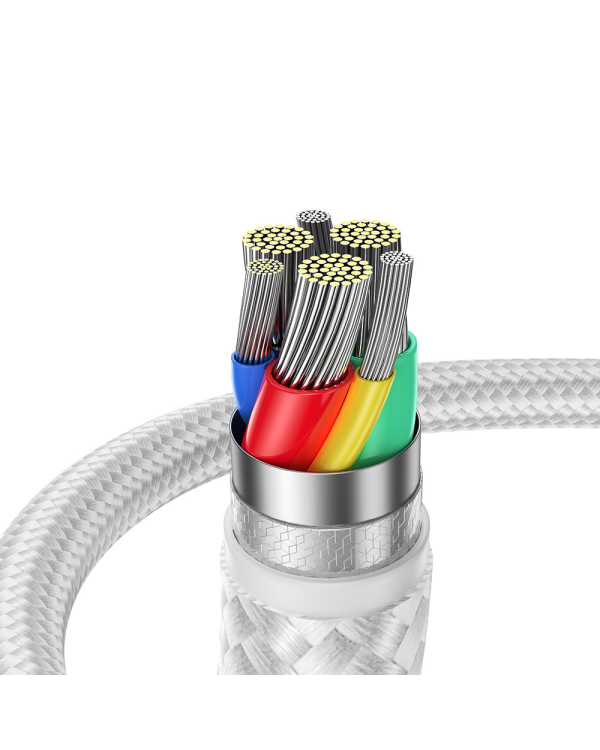 Joyroom USB cable - USB C 3A Surpass Series for fast charging and data transfer 2 m white (S-UC027A11)