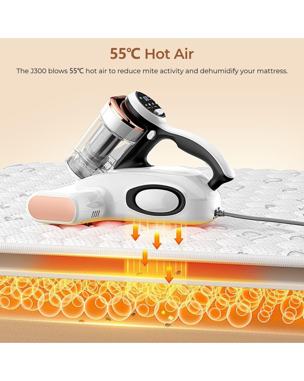 JIGOO J300 пылесос против клещей для матраса | дивана со съемным контейнером