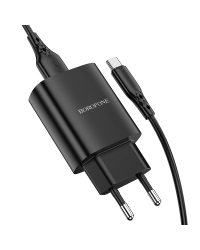 Borofone Wall charger BN1 Innovative - USB - 2,1A with USB to Type C black