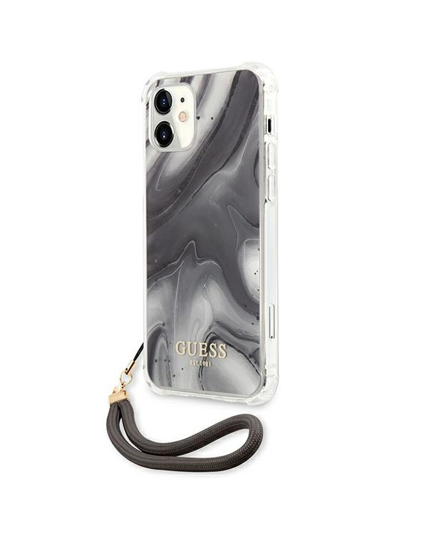 Guess GUHCP12SKSMAGR iPhone 12 mini 5,4" szary|grey hardcase Marble Collection