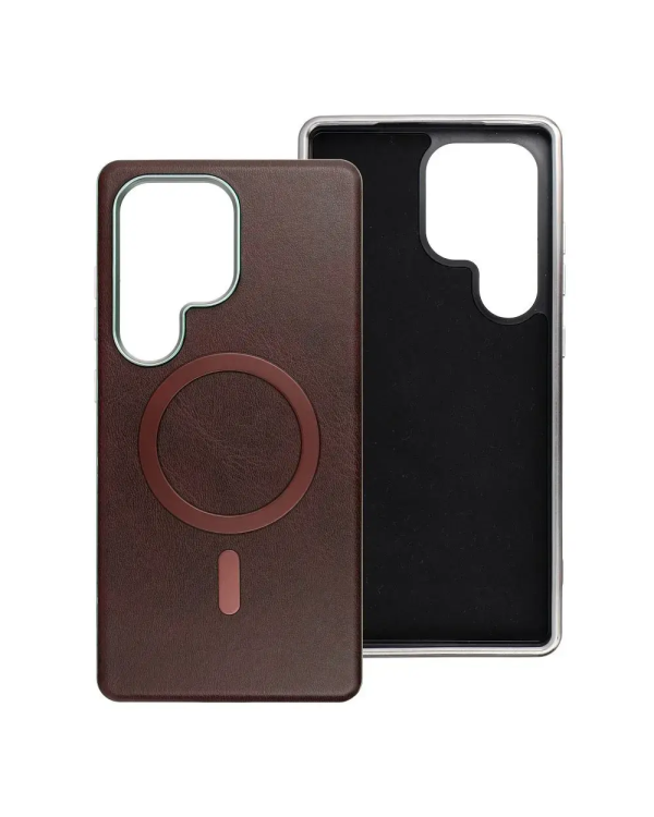 Чехол Fusion Gentalman Mag cover для Samsung S942 Galaxy S26 | MagSafe | коричневый