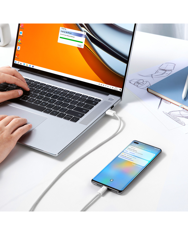 Baseus Dynamic Series USB cable - USB Type C 100W 2m white (CALD000702)