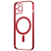 Fusion MagSafe Electroplate силиконовый чехол для Apple iPhone 14 Pro красный