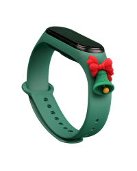 Fusion Xmas Bell ремешок для часов Xiaomi Mi Band 3 / 4 зеленый