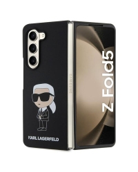 Karl Lagerfeld KLHCZFD5SNIKBCK Z Fold5 hardcase czarny|black Silicone Ikonik
