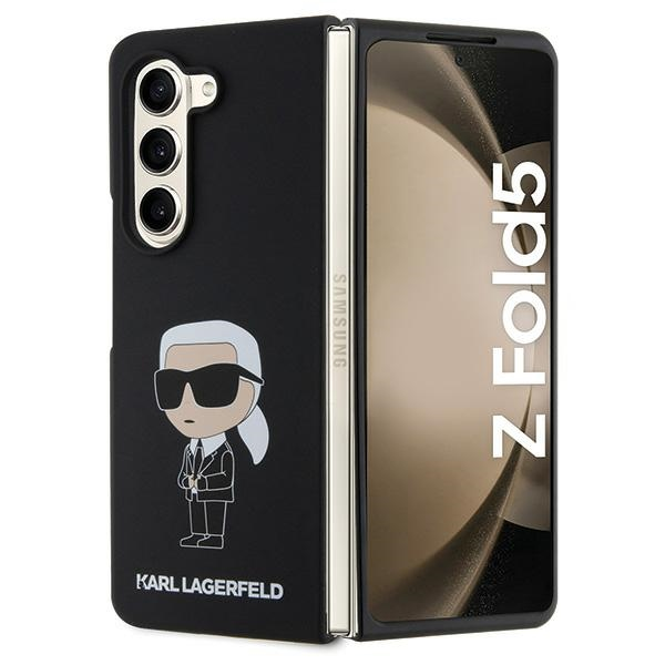 Обложка книги «Karl Lagerfeld KLHCZFD5SNIKBCK Z Fold5 hardcase czarny|black Silicone Ikonik»