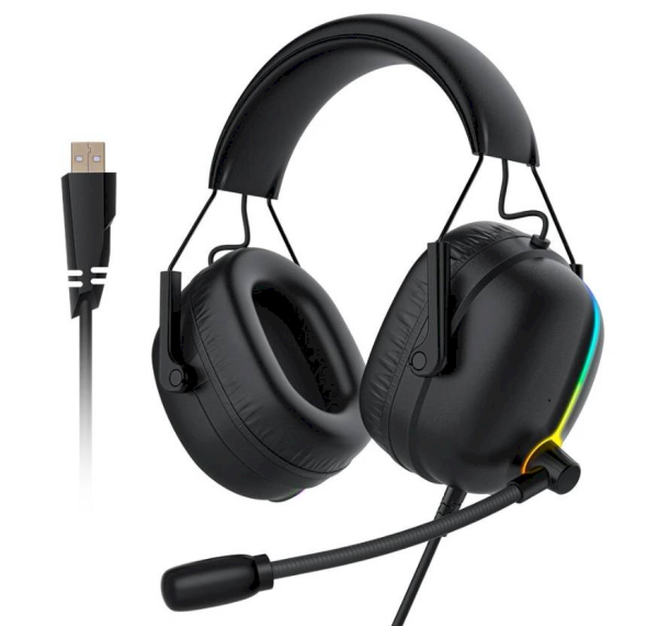 Gaming headphones BlitzWolf AA-GB4, RGB, 7.1 (black)