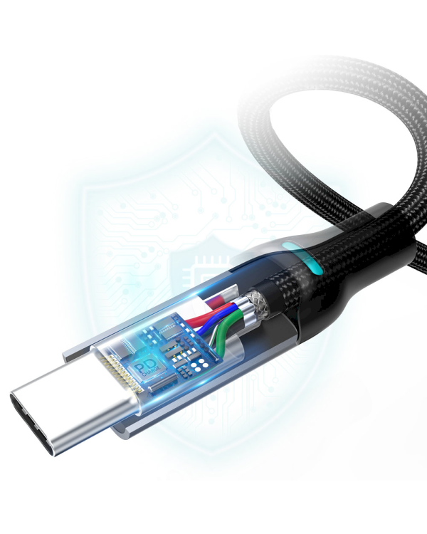 Дополнительное изображение книги «Choetech USB Type C - USB Type C charging data cable Power Delivery 100W 5A 1,8m black (MIX00073)»