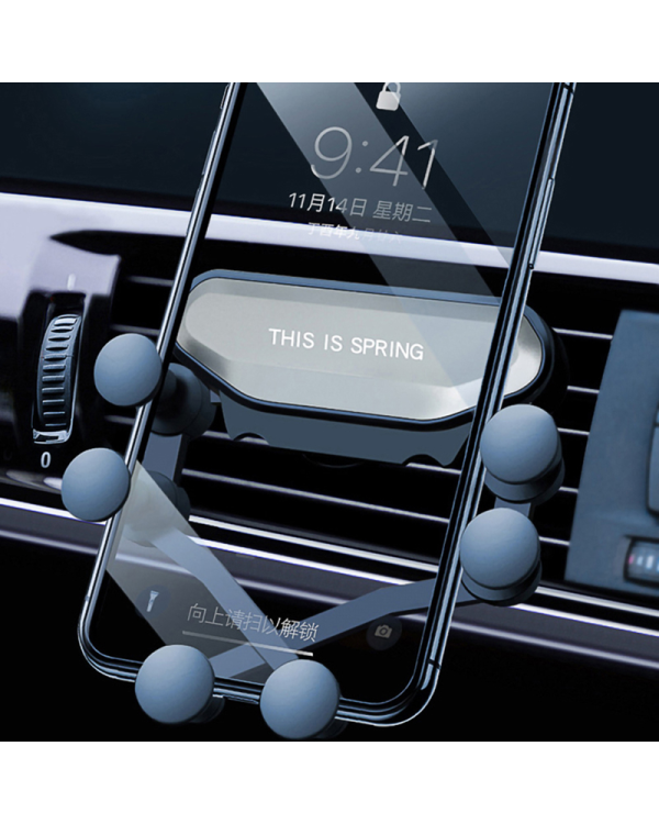 Дополнительное изображение книги «Car holder - gravity SPRING from 4,7’ air vent mount black»