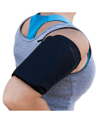 Elastic fabric armband armband for running fitness S black