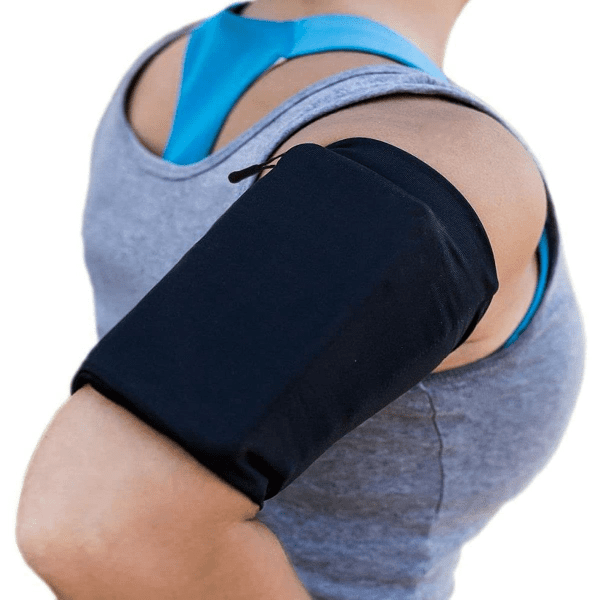 Elastic fabric armband armband for running fitness S black
