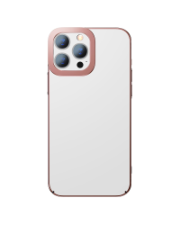Baseus Glitter Transparent Case for iPhone 13 Pro (pink)