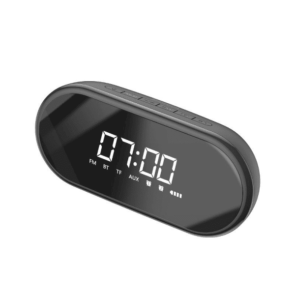 Baseus Encok E09 Wireless Bluetooth Speaker, clock (black)