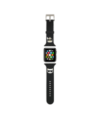 Karl Lagerfeld Karl and Choupette Watch Strap for Apple Watch 42/44mm Black