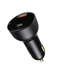 Baseus Superme Car charger, USB, USB-C, 100W (black)