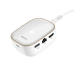 Baseus 6in1 USB Type C Multifunctional HUB, memory card reader, network adapter (USB 3.0, RJ45, HDMI, SD, micro SD) Power Delivery 60 W white (CAHUB-AU02)