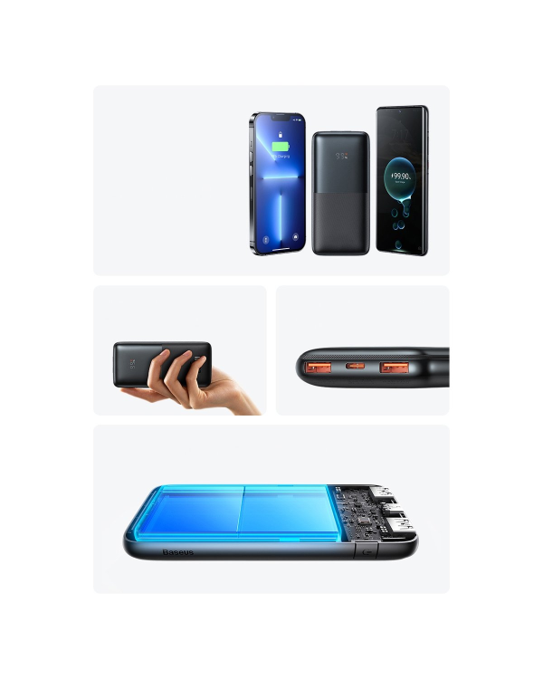 Powerbank Baseus Bipow Pro 10000mAh, 2xUSB, USB-C, 20W (blue)