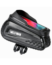 Etui|uchwyt rowerowy WILDMAN L E10S sakwa na ramę czarna|black