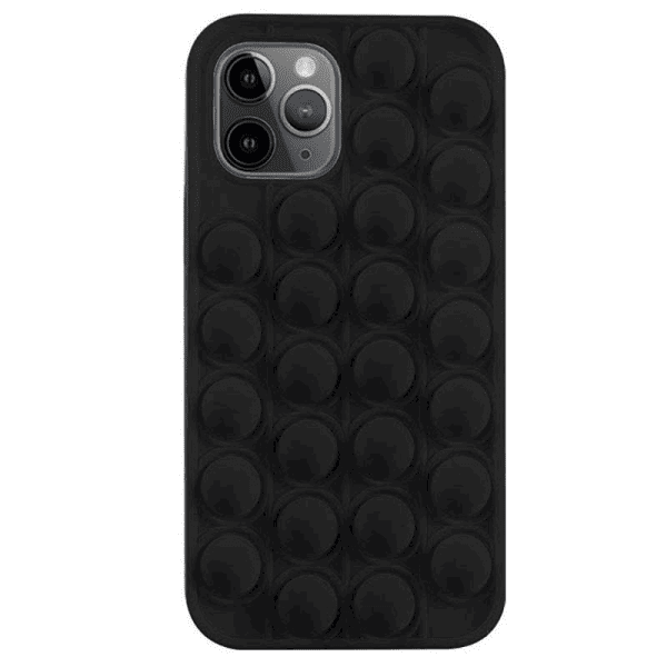 Fusion Pop it силиконовый чехол для Apple iPhone 12 / 12 Pro черный