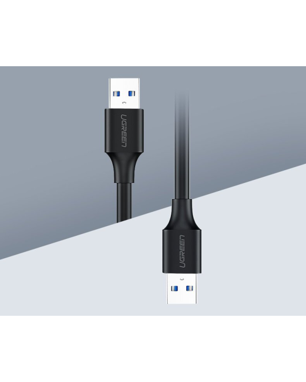 Кабель USB 2.0 M-M UGREEN US102, 0,5 м (черный)
