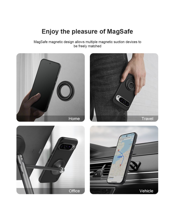 Дополнительное изображение книги «Nillkin Super Frosted PRO Magnetic Back Cover for Google Pixel 9 Pro XL Black»